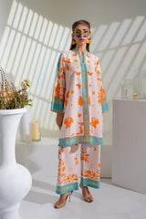 Vibrant Orange Botanical & Celestial Bold Orange Print