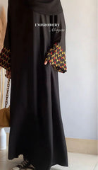 Geometric Embroidery Abaya – Elegant Premium Modest Wear