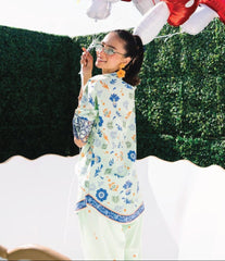 Playful Mint Meadow Premium digital printed lawn 2-Piece Set