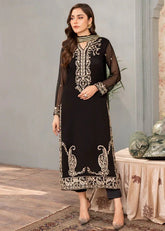 Noir Zari Longline 3-Piece