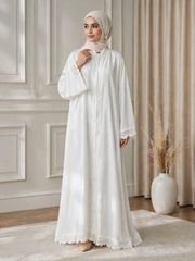 Ayra White Grace Abaya – Elegant Premium Modest Wear