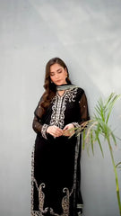 Noir Zari Longline 3-Piece