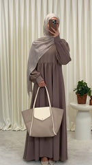 Essential Abaya With Premium Stole – Elegant Minimal Everyday Modest Wear