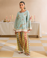 Cassata Luxury Lawn 2-Piece Suit – Elegant Summer Co-Ord Set for Women
