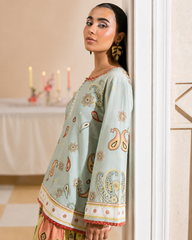 Cassata Luxury Lawn 2-Piece Suit – Elegant Summer Co-Ord Set for Women