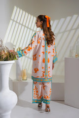 Vibrant Orange Botanical & Celestial Bold Orange Print