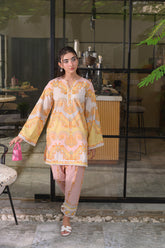 🧡 Zauq-e-Gulzar – 2 Piece Kurti Set