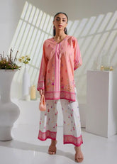 Blush Petal Whisper Premium Digital Printed Lawn 2-Piece Set