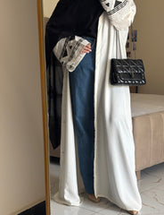 Graceful Embroidered Upper Abaya – Elegant Statement Modest Wear