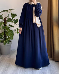 Sapphire Grace Abaya – Elegant Modest Luxury Wear (Without Stole)