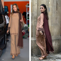 Aab-e-Sukoon – Elegant Summer 3PC Kurti Set | Soft & Breathable Cotton