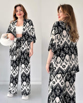 Chic Ikat Print 2-Piece Set – Effortless Style Meets Everyday Comfort