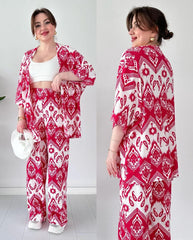 Chic Ikat Print 2-Piece Set – Effortless Style Meets Everyday Comfort