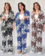 Chic Ikat Print 2-Piece Set – Effortless Style Meets Everyday Comfort