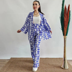 Multi-Color Geometric Print 2-Piece Set – Bold & Modern