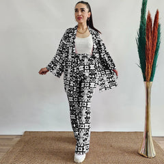Multi-Color Geometric Print 2-Piece Set – Bold & Modern