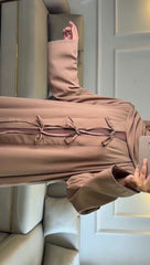 Dusky Elegance Abaya – Luxury Modest Wear Collection