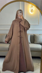 Dusky Elegance Abaya – Luxury Modest Wear Collection
