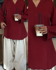 Cherry Royale Premium Lawn Co-Ord Set – Elegant 2PC