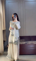 Noor-e-Ivory – Premium Emperial Silk 3PC Suit ✨