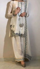 Noor-e-Ivory – Premium Emperial Silk 3PC Suit ✨