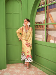✨ Mehnaz Floral – 2 Pc Kaftan Set