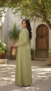 Modest Muse Abaya With Premium Stole – Elegant Everyday Luxury Wear
