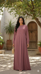 Modest Muse Abaya With Premium Stole – Elegant Everyday Luxury Wear