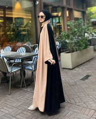 Brown Majestic Abaya With Premium Stole – Elegant Modest Luxury Wear