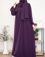 Sultan Abaya With Premium Stole – Elegant Luxury Modest Wear