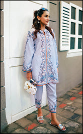 Sky Elegance Replica Lawn Suit – Swiss Lawn 2-Piece
