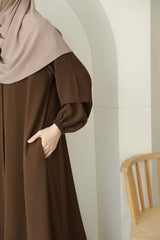 Modest Badam Abaya With Premium Stole – Elegant Everyday Luxe Wear