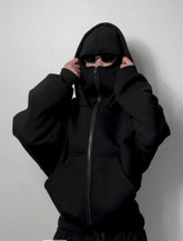 Black Ninja Full Zip Hoodie