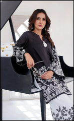 Midnight Allure - 2-Piece Digital Printed Swiss Lawn Set