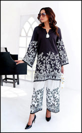 Midnight Allure - 2-Piece Digital Printed Swiss Lawn Set