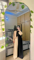 Brown Majestic Abaya With Premium Stole – Elegant Modest Luxury Wear