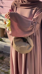 Amira Draped Abaya With Premium Stole – Elegant Flow Modest Wear