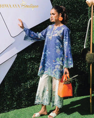 Enchanted Sapphire Premium Digital Printed Lawn 2-Piece Set