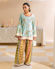 Cassata Luxury Lawn 2-Piece Suit – Elegant Summer Co-Ord Set for Women