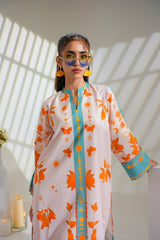 Vibrant Orange Botanical & Celestial Bold Orange Print