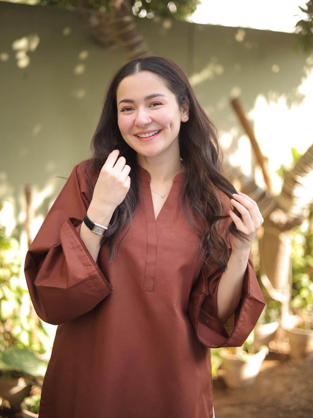 Nooray Brown – 2 Piece Kurti Set