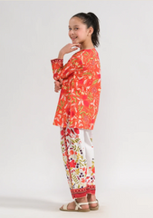 Marrakech Sunset Embroidered 2-Piece Suit for Girls | Festive & Eid Ready 2025