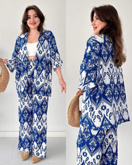 Chic Ikat Print 2-Piece Set – Effortless Style Meets Everyday Comfort