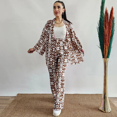 Multi-Color Geometric Print 2-Piece Set – Bold & Modern