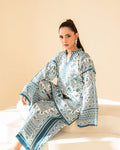 Serene Mosaic Digital Printed Timeless Teal Elegance