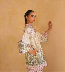 Loungewear Ensemble Cross Slub Printed Cord 2-Piece Set