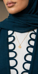 Turquoise Luxe Abaya – Elegant Premium Modest Wear