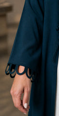 Turquoise Luxe Abaya – Elegant Premium Modest Wear