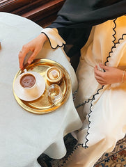 The Luna Ribbon Abaya With Premium Stole – Elegant Modest Luxury Wear