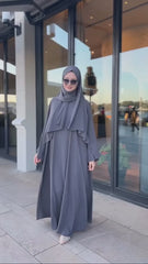 Arabic Abaya With Premium Stole – Elegant Modest Everyday Wear